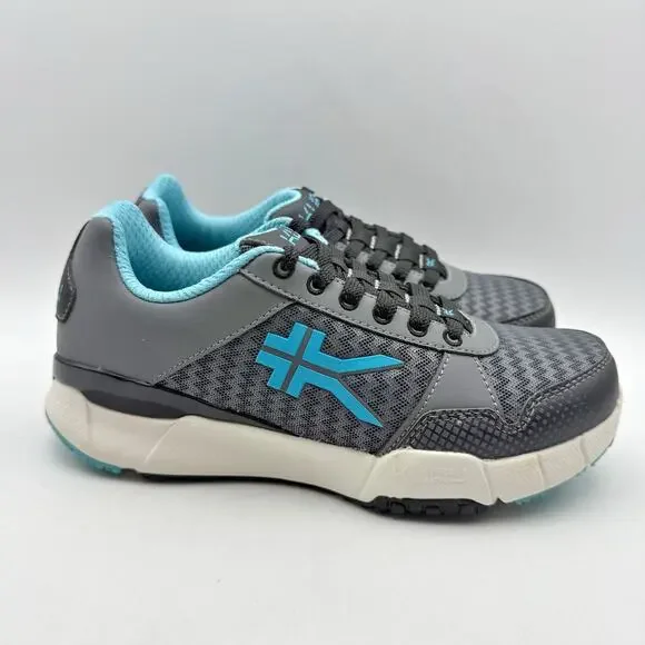 Kuru Womens Quantum Walking Sneakers US 5.5 WIDE White Blue Athletic NIB - Picture 3 of 12
